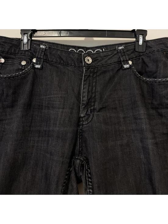 Coogi Australia Womens Size 16 Black Stylish Straight-Fit Denim Jeans! A6124 Y2K - Picture 3 of 7